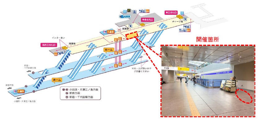 20220729 下北沢駅構内のイベントスペース案内図