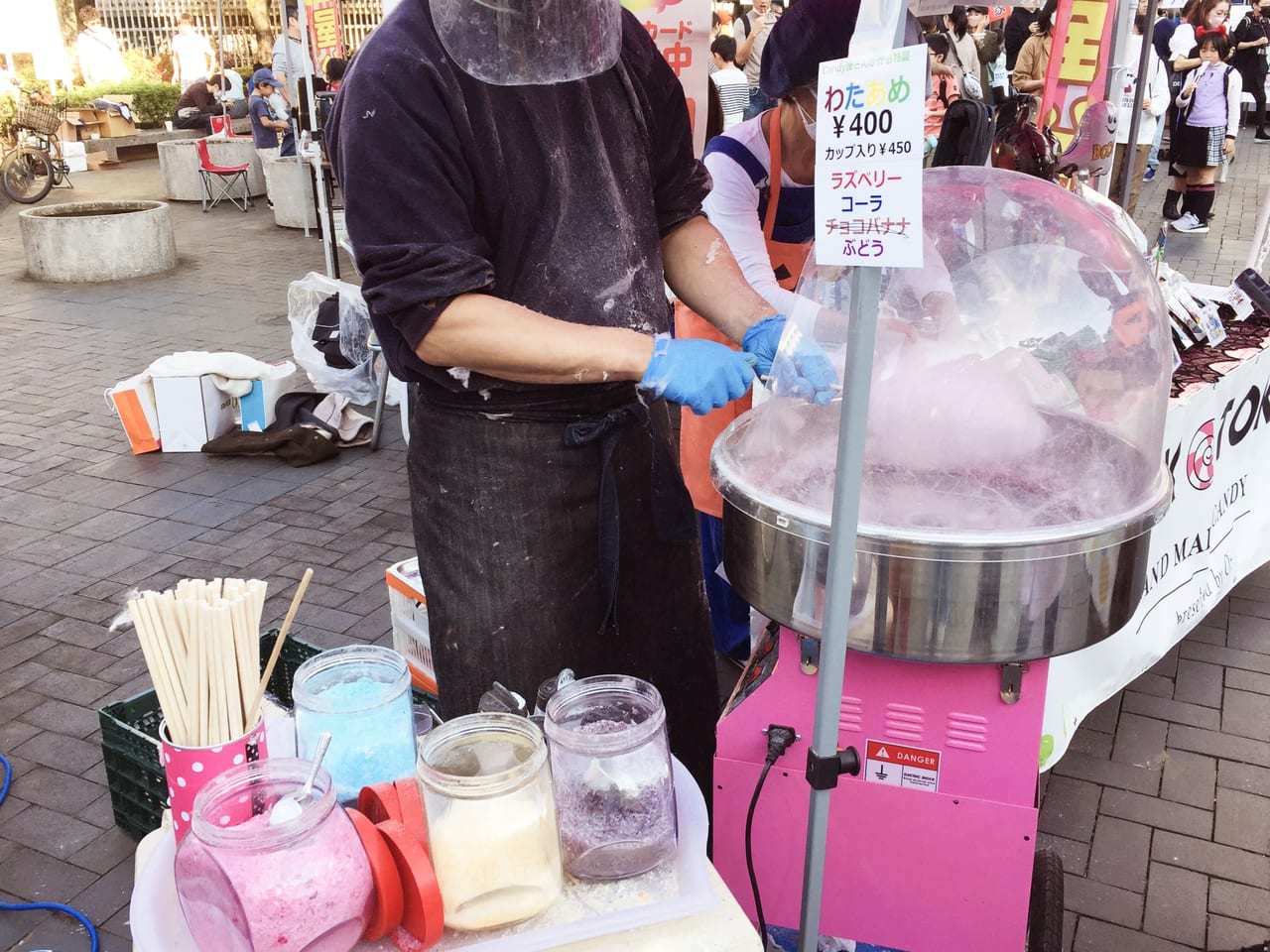 20221023 ようが屋台村のわたあめ